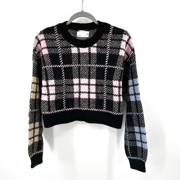 ASOS sweater in multi check pattern Size US 4 - Picture 1 of 7